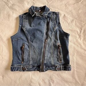 Splash Blue Denim Vest